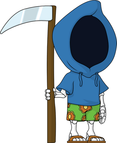 Concept of Death at the Beach