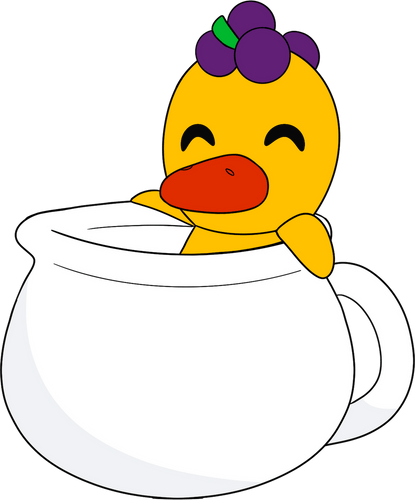 Duck Song Cup Plush (6in)
