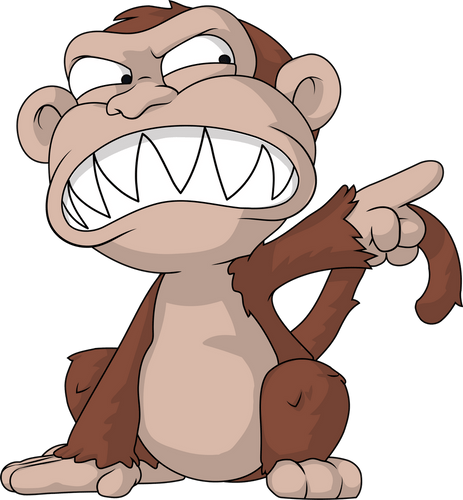 Concept of Evil Monkey