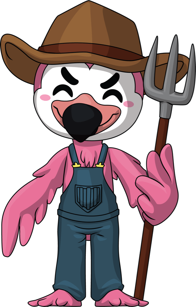 Farmer Flamingo