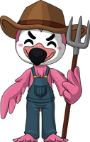 Farmer Flamingo