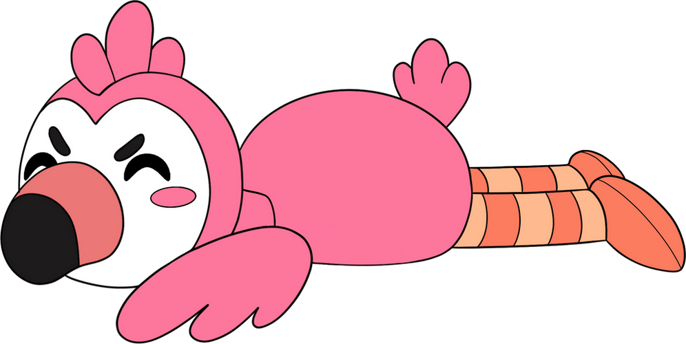 Concept of Flamingo Flop! Plush (1ft)