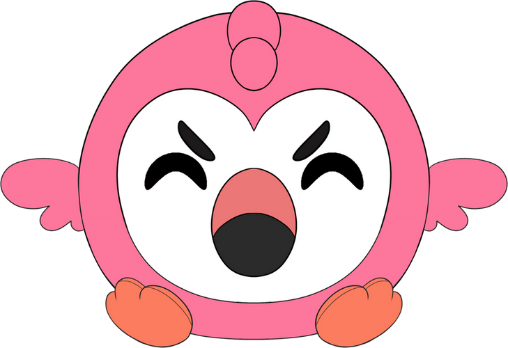 Concept of Mad Flamingo Stickie (6in)