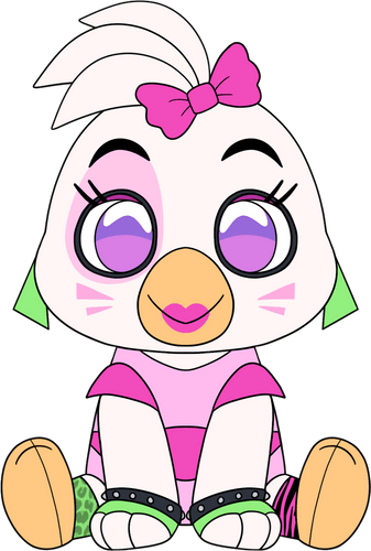 Concept of Glamrock Chica Sit Plush (9in)