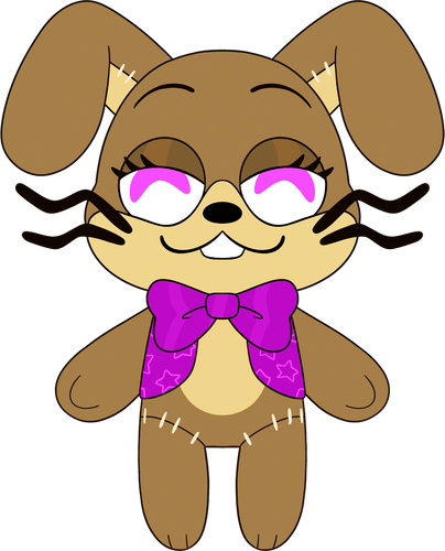 Concept of Glitchtrap Chibi Plush (9in)