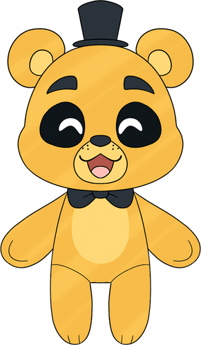 Concept of Golden Freddy Chibi Plush (9in)