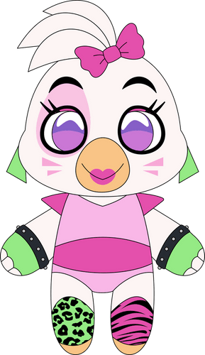 Concept of Chibi Glamrock Chica Plush (9in)