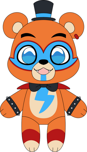 Concept of Chibi Glamrock Freddy Plush (9in)