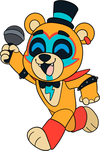 Concept of Glamrock Freddy Pin