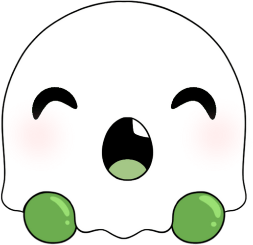 Concept of Ghost Slimecicle Stickie (6in)