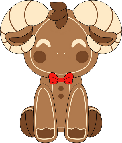 Concept of Gingerbread Rammie (9in)