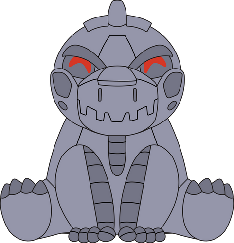 Concept of Mechagodzilla Plush (9in)