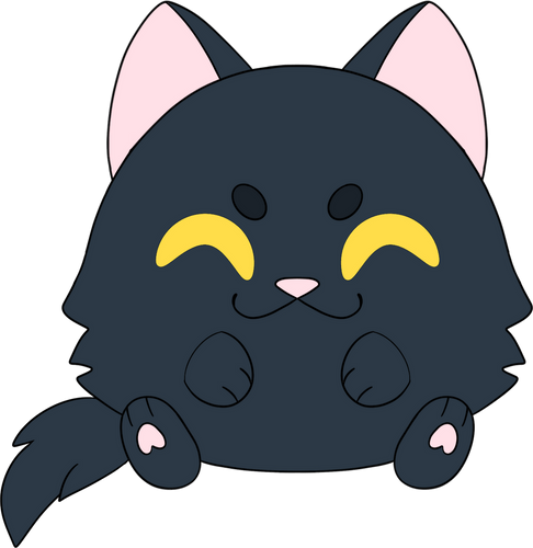 Concept of Halloween Cat Stickie (6in)