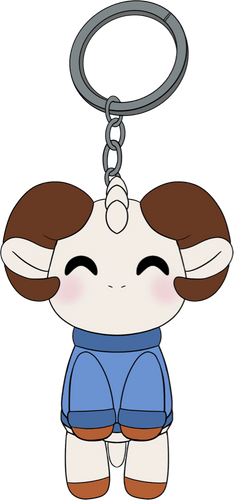 Concept of Rammie Keychain (6in)