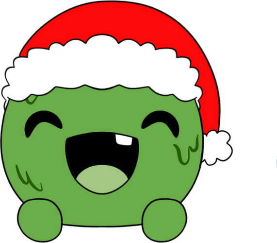 Santa Slimecicle Stickie (6in)