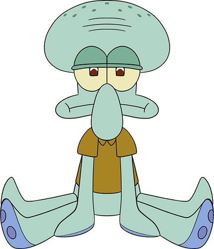 Concept of Squidward Sit Plush (9in)