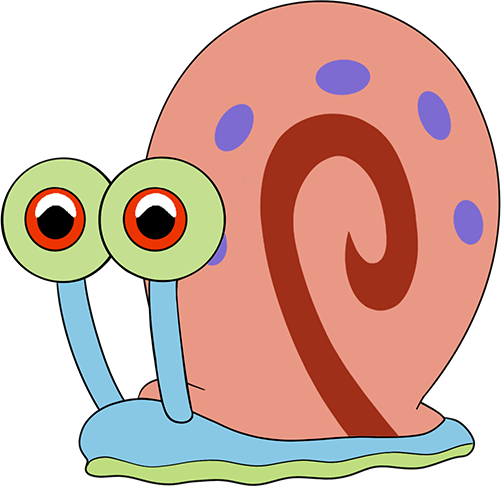 Concept of Gary Snail Stickie (6in)