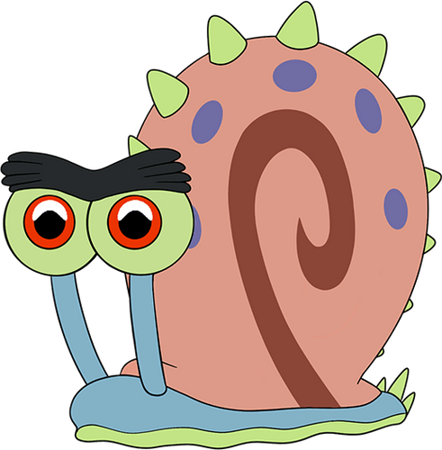 Concept of Prehistoric Gary Snail Stickie (6in)