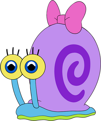 Concept of Snellie Snail Stickie (6in)