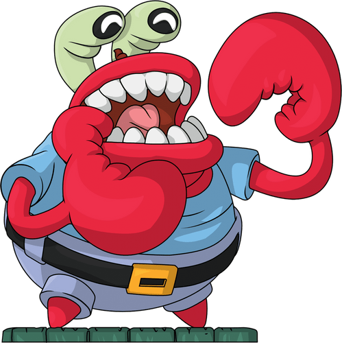 Concept of Choking Mr. Krabs