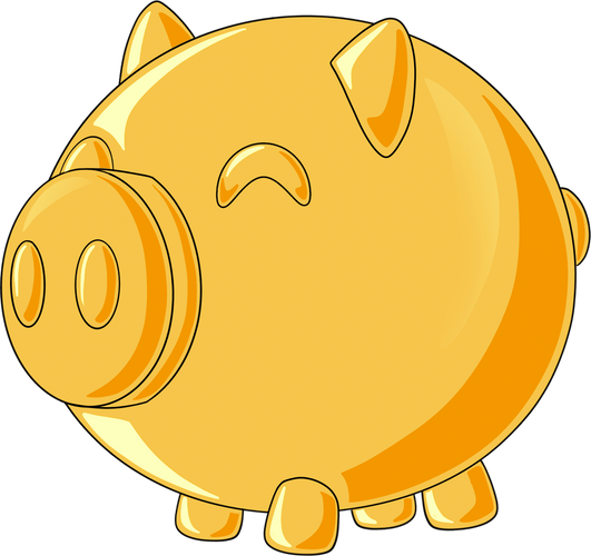 Concept of Piggy Bank Plush (9in)