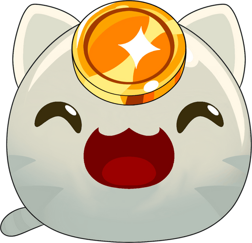 Concept of Lucky Slime Stickie (6in)