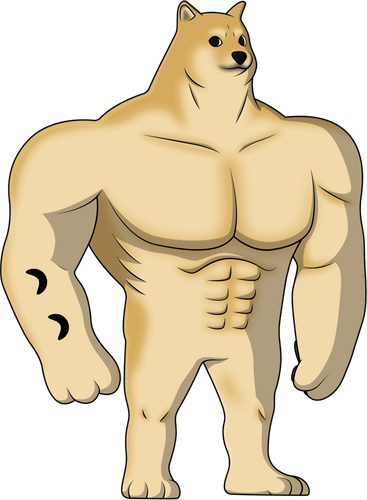 Concept of Swole Doge