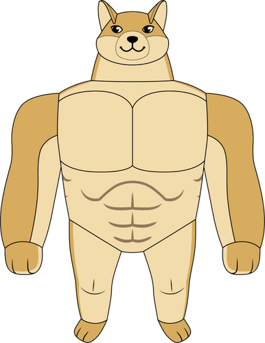 Concept of Swole Doge Plush (1ft)
