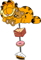 Garfield Dangle Pin