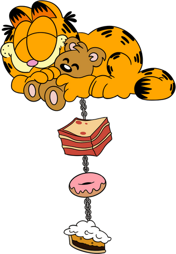 Concept of Garfield Dangle Pin