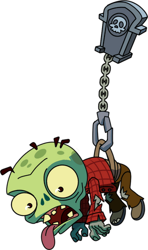 Concept of Zombie Dangle Pin
