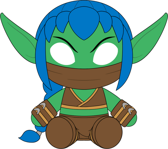 Concept of Stealth Elf Plush (9in)