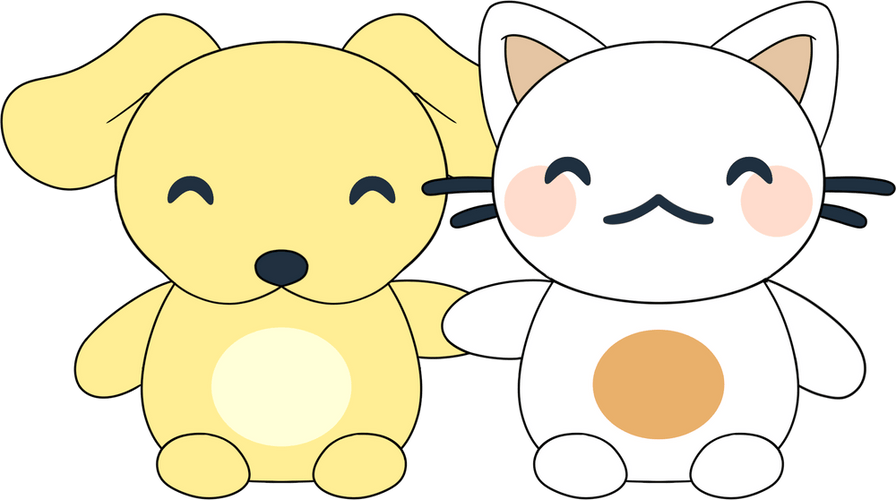 Concept of Suni and Luna Plush (6in)