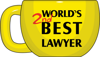 World's 2nd Best Lawyer Mug