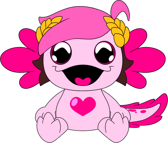 Concept of Vernias - Axolotias Plush (9in)
