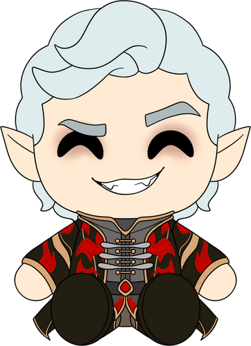 Concept of Ascended Astarion Plush (9in)