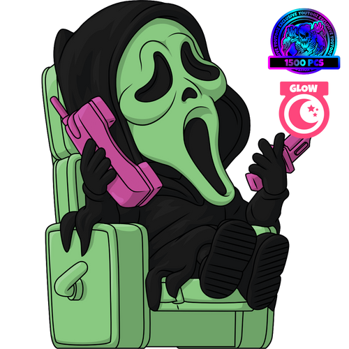 Glow in the Dark Ghost Face Lounging