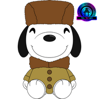 Ushanka Snoopy Plush (9in)