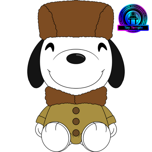 Concept of Ushanka Snoopy Plush (9in)