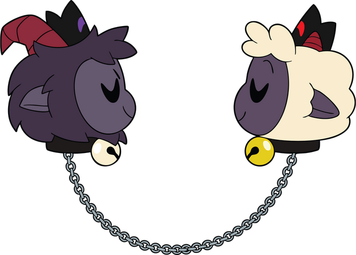 Concept of Goat and Lamb Lapel Pin