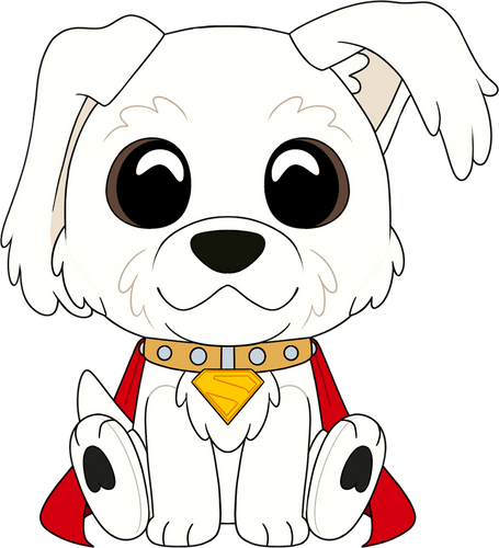 Concept of Krypto Plush (9in)
