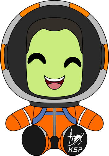 Concept of Kerbal Space Program Male Plush (9in)