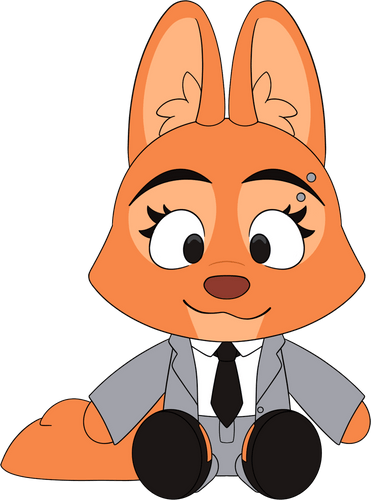 Concept of Diane Foxington Plush (9in)