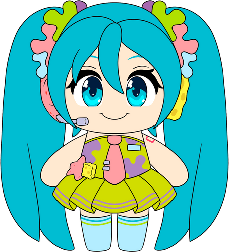 Concept of Patrick Miku Plush (9in)