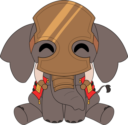 Concept of War Elephant Plush (9in)