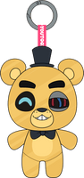 Golden Freddy Keychain (5in)
