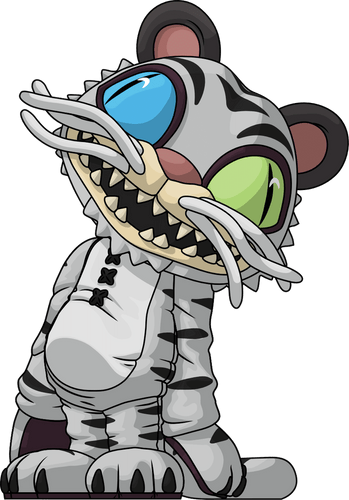 Concept of White Tiger