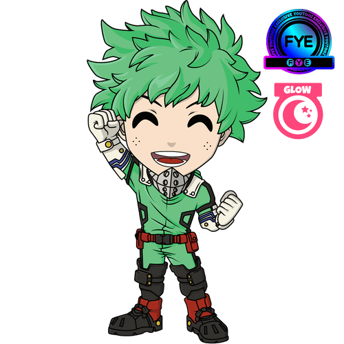Concept of Glow In The Dark Izuku Midoriya