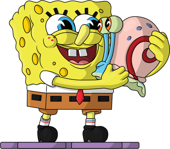 Concept of Spongebob and Gary