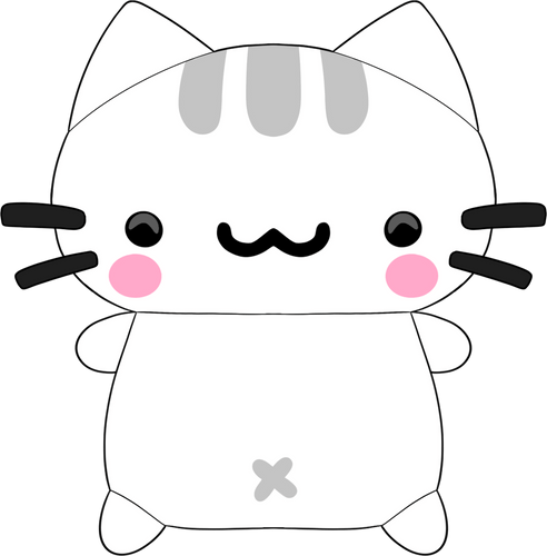 Silly Cat Plush (9in)